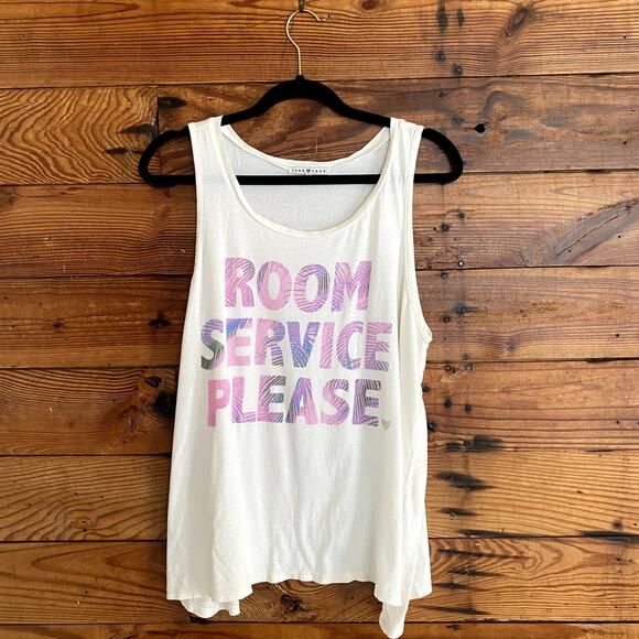 Junk Food 'Room Service Please' flowy tank top - Picture 1 of 3